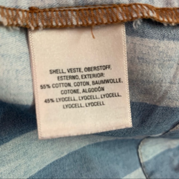 Mauve white and blue striped top - Picture 10 of 10